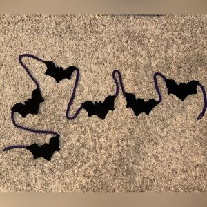 halloween garland bats